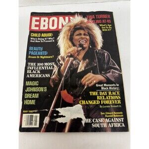 Ebony Magazine May 1985 Tina Turner Magic Johnson Jeffrey Osbourne Child…
